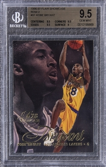 1996-97 Flair Showcase Row 2 #31 Kobe Bryant Rookie Card – BGS GEM MINT 9.5